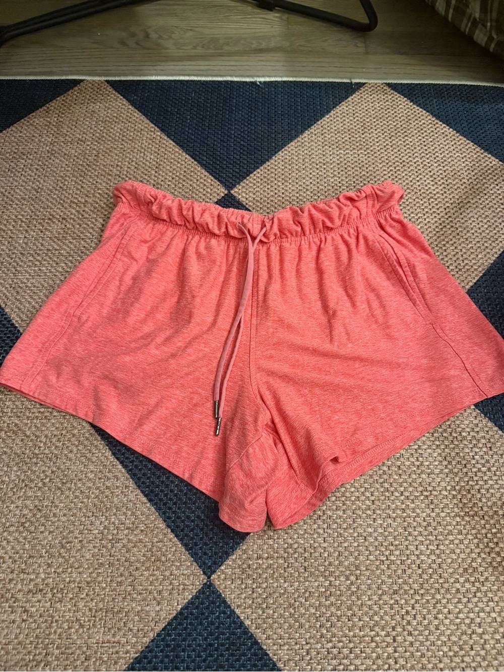 Women's Coral Drawstring Lounge Shorts